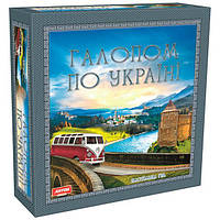 Развлекательная настольная игра для компании карточная Галопом по Украине для детей и взрослых развивающая