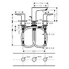 Змішувач для умивальника на три отвори HANSGROHE Talis E 71733340 чорний латунь 142874, фото 2