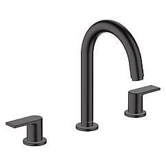 Змішувач для умивальника на три отвори HANSGROHE Vernis Shape 71563670 чорний латунь 143534