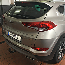 Фаркоп Hyundai Tucson III 2015-2018 (Хендай Туксон 3) швидкоз'ємний на ключах, фото 6
