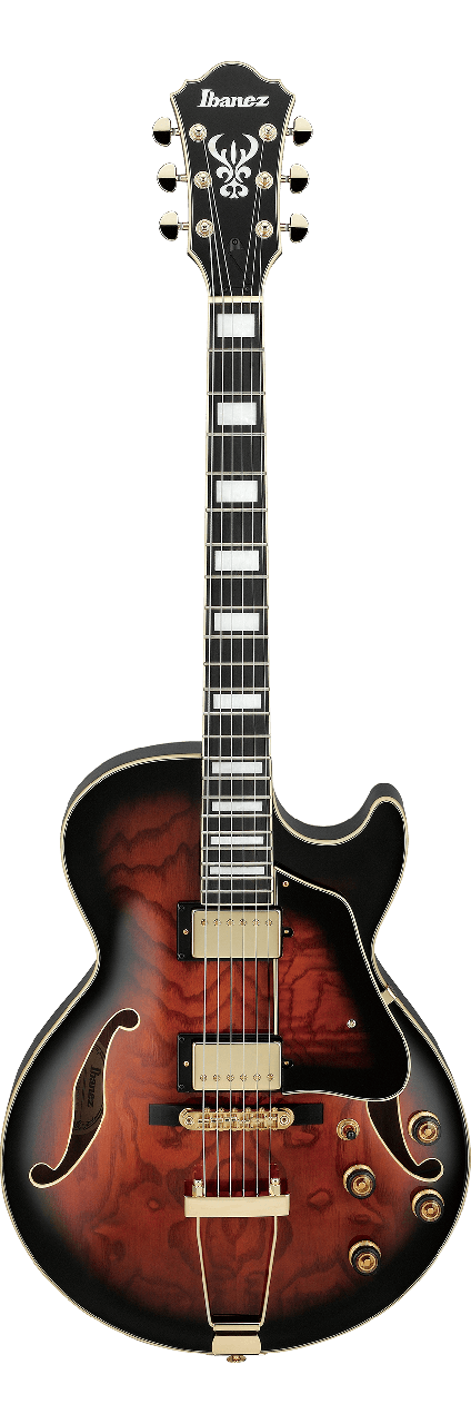 Напівакустична гітара IBANEZ AG95QA-DBS, фото 1