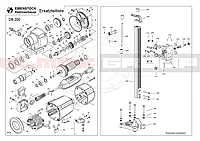 Подшипник (10x26x8) Eibenstock к якорю задний DB150, DB200, DB201