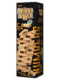 Гра Number Tower (vega, вега, вежа, дженга, джанга) Danko Toys (Укр) (NT-01-01U)