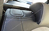 Чохли на Ніссан Кашкай +2 (авточохли Nissan Qashqai +2, Lether style), фото 4