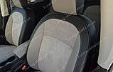 Чохли на Ніссан Кашкай +2 (авточохли Nissan Qashqai +2, Lether style), фото 5