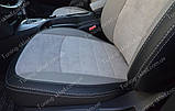 Чохли на Ніссан Кашкай +2 (авточохли Nissan Qashqai +2, Lether style), фото 9