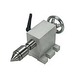 Поворотна вісь nema23 ЧПУ, діаметр 80 мм, 4-х кулачковий, фото 4