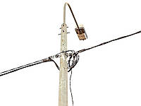 Металлический СИП столб освещения для улицы граненый ОВОГ 7м 103/220, SPO-220-RF(4) столбы усилены под кабель