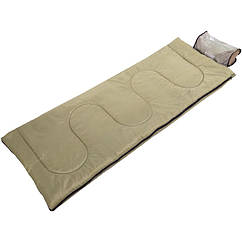 Спальний мішок-ковдра з підголівником Zelart Scout 4840 розмір 195x70 см Olive-Green