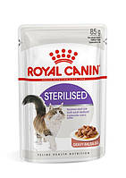 Royal Canin STERILISED в соусе для стерилизованных кошек и кастрированных котов - 85 г
