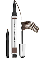Карандаши + гель для бровей Marc Jacobs Beauty Brow Wow Duo Dark Brown 2 х 0.1 + 2 г