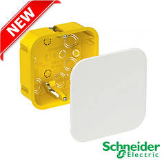 Коробка розподільна для порожніх стін 100x100x50, IP20, (Гіпсокартон), Schneider Electric