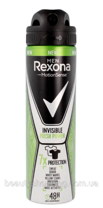 Rexona men Invisible Fresh Power black&white Дезодорант спрей для чоловіків