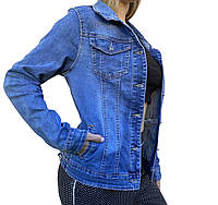 Женская джинсовая светлая курточка размер 46
