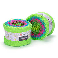 Flowers Vivid - 55% Cotton - 45% Pac вес: 250g *2 мотка , Расчетная длина: 1000m