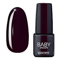Гель-лак Baby Moon Burgundy No010 брусничий чорний, 6мл.