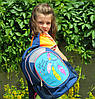 Шкільний рюкзак для дівчинки, з ортопедичною спинкою, пір'я, фото 3