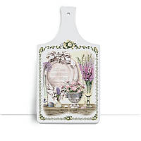 Дерев'яна кухонна дошка 18 32 см "Хай мир поселиться в цих стінах"