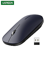 Беспроводная бесшумная мышь UGREEN MU001 4000 DPI для MacBook планшета компьютера ноутбука Black (90372)