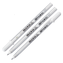 Ручка гелева біла Gelly Roll, 0.3 мм., Sakura