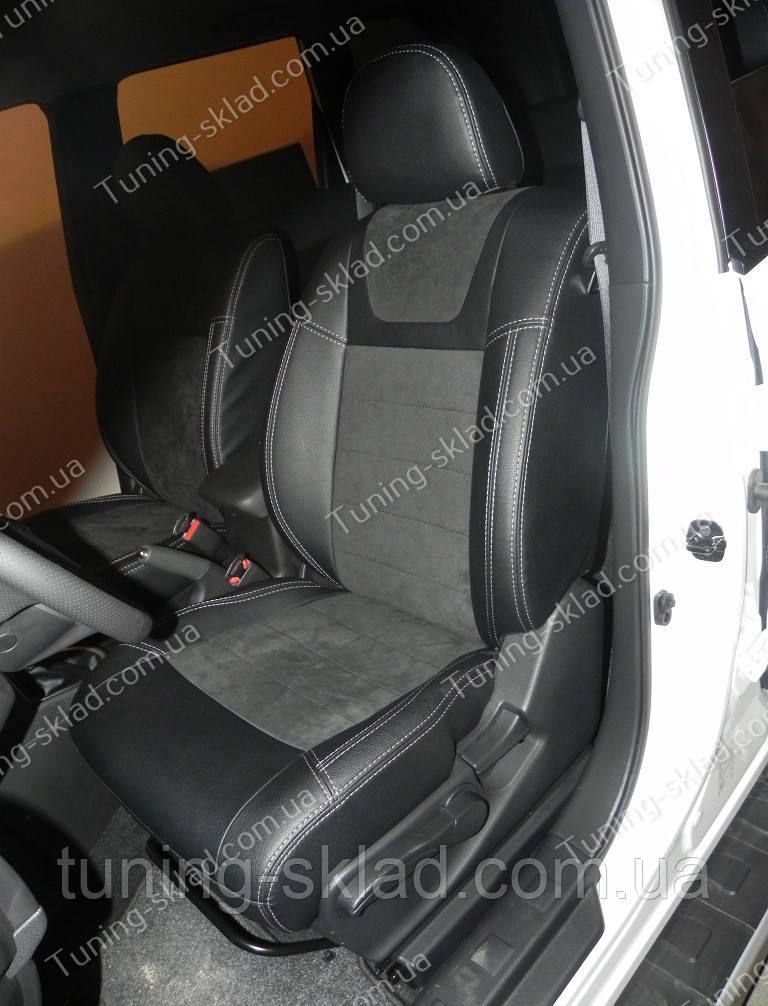 Чохли на Ніссан Х-Трейл Т31 (авточохли Nissan X-Trail T31, Lether style), фото 1