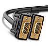 Кабель відео VGA кабель Ugreen 15-pin 1080p Male to Male Cable 3 m Black (VG101), фото 3