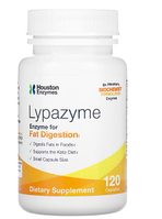 Houston Enzymes, Lypasyme, Липазим, 120 капсул