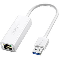 Зовнішня мережева карта Ugreen USB 3.0 Gigabit Ethernet Adapter White (CR111)