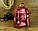 Стильний жіночий рюкзак бордового кольору з натуральної шкіри з покриттям, фото 4
