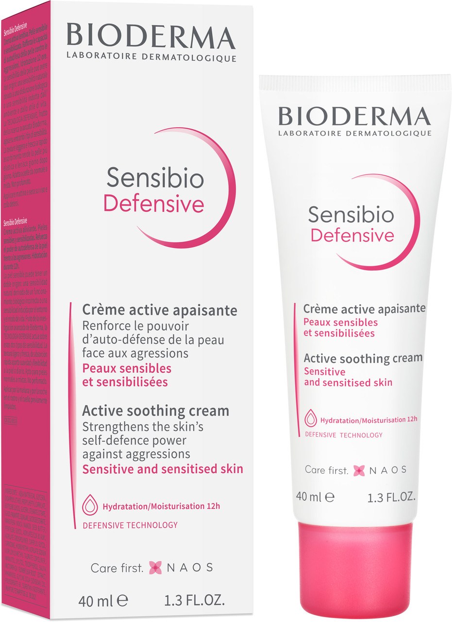 Біодерма Сенсібіо Легкий Дефенсив для чутливої шкіри Bioderma Sensibio Defensive creme 40 мл
