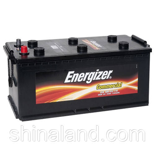 Акумулятор вантажної Energizer Commercial (EC6): 180 Ач, 12 В, 1100 A - (680033110), 513x223x23 мм