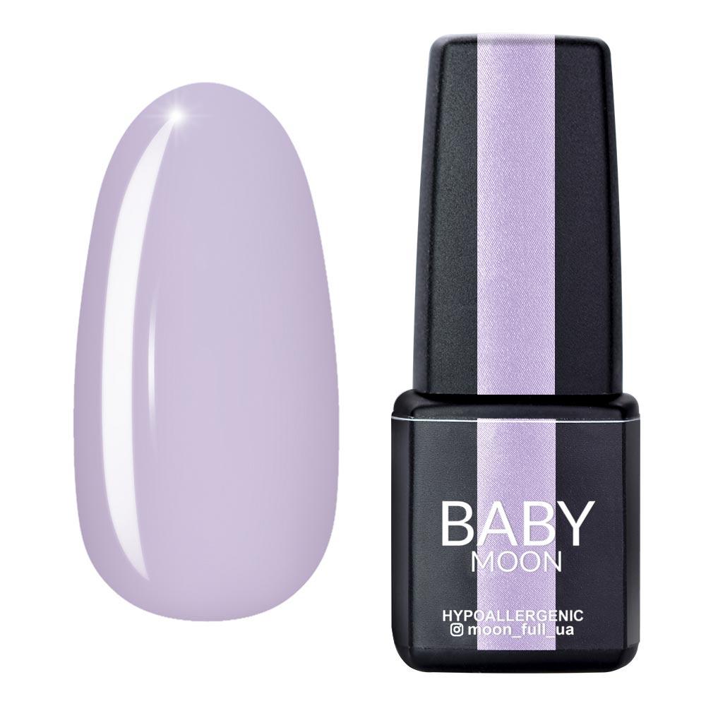 Гель-лак Baby Moon Lilac Train No018 молочно-сиреневий, 6мл., фото 1