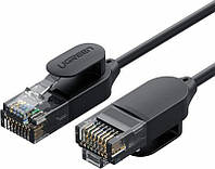 Інтернет-кабель Ugreen Ethernet RJ45 Cat.6A Pure Copper Ethernet Cable OD2.8 мережевий шнур 3 м Black (NW122)