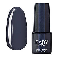 Гель-лак Baby Moon Midnight No009 темно-серий, 6мл.