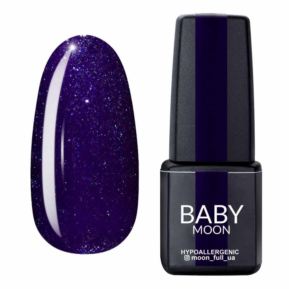 Гель-лак Baby Moon Dance Diamond No009 фіолетовий з сріблястим чіммером, 6мл.