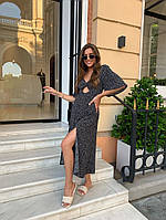 Красивое летнее платье с завязками на спине Ткань штапель хлопок Размеры 42-44,46-48