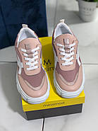 Кросівки жіночі Messimod H21Y4411-PUDRA-O5 шкіряні кольори пудра, фото 6
