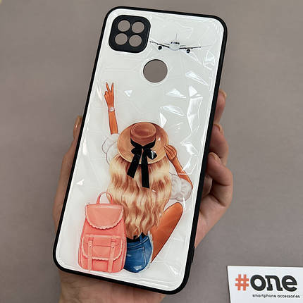 Чохол для Xiaomi Redmi 9C Ladies з принтом дівчини з 3д ефектом чохол на телефон сяомі редмі 9с білий, фото 1