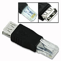 Адаптер USB (мама) LAN RJ45 Ethernet Сетевой Конвертер Переходник