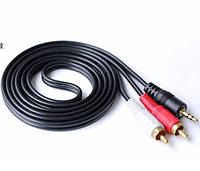 Кабель 2R-3.5mm 1.5m AV RCA Аудио Видео Тюльпаны