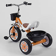 Велосипед триколісний Best Trike LM-5207 помаранчевий Пеноколесо Дзвіночок два Кошики, фото 2