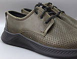 Олівкові хакі літніі кросівки чоловіче взуття великих розмірів Rosso Avangard BS SlipySHN Oliva Perf, фото 7