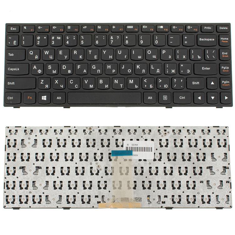 Клавіатура для ноутбука LENOVO (G40-30, G40-45, G40-70, Z40-70, Z40-75, Flex 2-14) rus, black, black frame