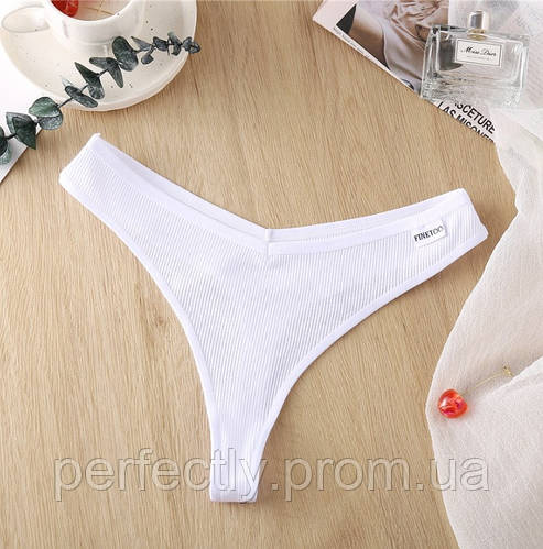 Женские трусики стринги Finetoo D002, хлопок 95% + спандекс 5%, размер ...
