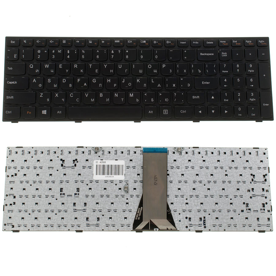 Клавіатура для ноутбука LENOVO (G50-30, G50-45, G50-70, Z50-70, Z50-75, Flex 2-15) rus, black