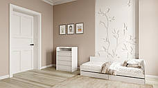 Односпальне ліжко з шухлядами Соната-800 Німфея альба (білий), фото 2