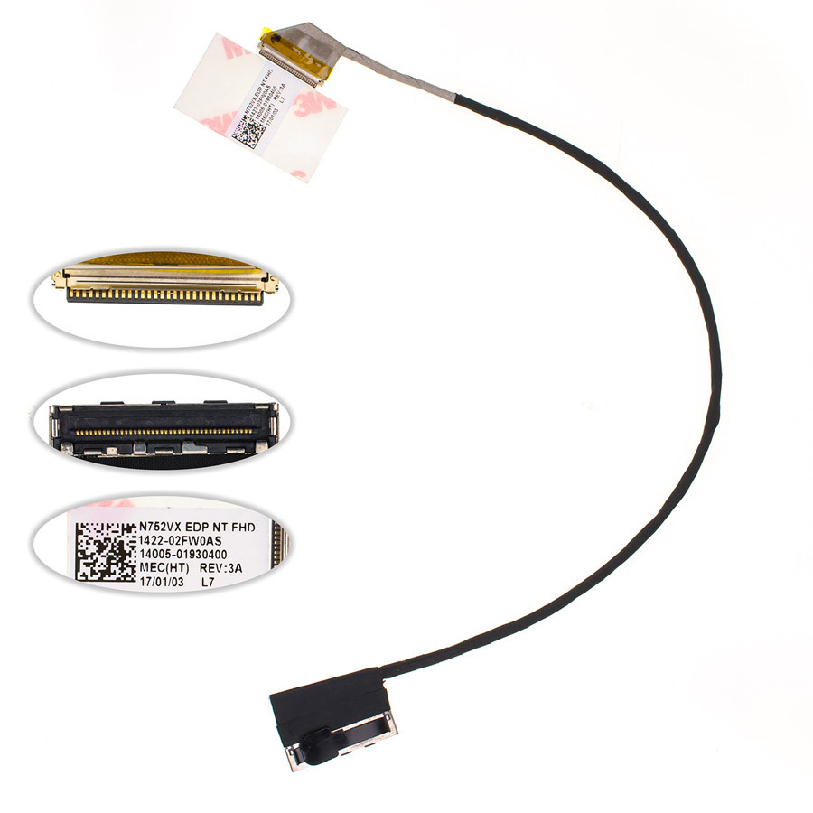 Шлейф матриці для ноутбука ASUS (N752VX) (14005-01930200), фото 1