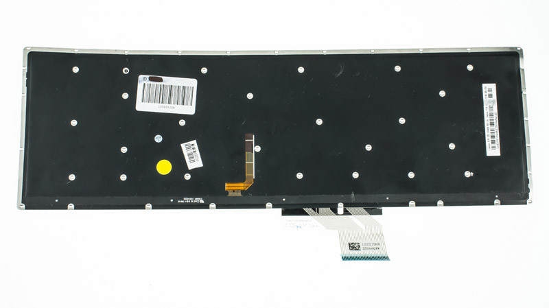 Клавіатура для ноутбука LENOVO (Y50-70, Y50-80) rus, black, без фрейма, підсвічування клавіш(оригінал)