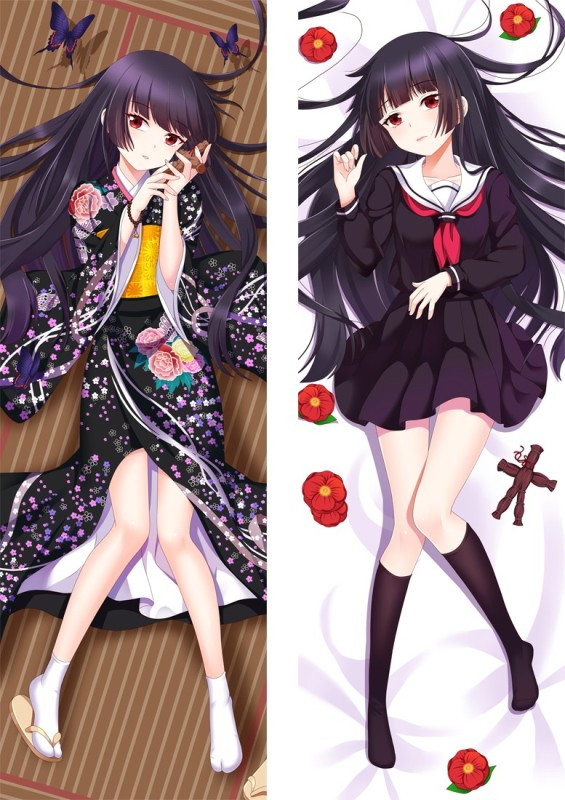 Дакiмакура 150 х 50 см Ай Енма Адська дівчина Hell Girl Ai Enma Подушка зі знімною наволочкою