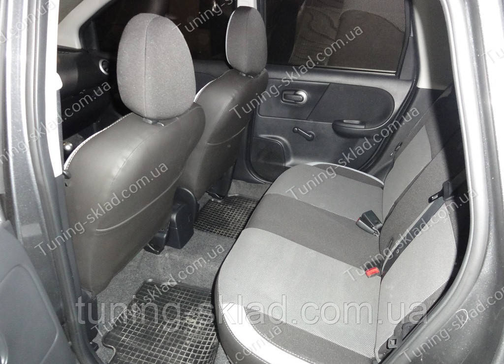 Чохли на сидіння Нісан Ноут (чохли з екошкіри Nissan Note стиль Premium), фото 1